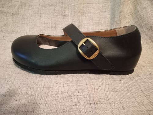 Birkenstock Tracy Mary Jane Ballet Eva Womens Flat Shoe Black Rare New 38 US 7 - Picture 6 of 23