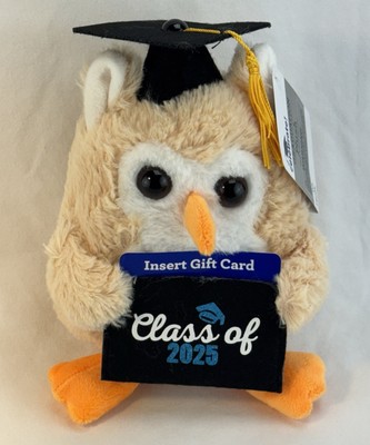 Graduation Class of 2025 Gift Collectible Plush OWL With Gift Card