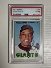 1967 TOPPS WILLIE MAYS #200 PSA VG-EX 4