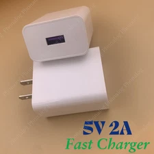 2PCS 10W USB A Wall Power Adapter 5V 2A AC to DC US Plug Universal Fast Charger