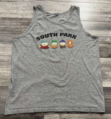 South Park Tank Top Mens Large Kenny #13 Gray Sleeveless Shirt Cartoon Cartman
