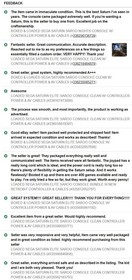 SEGA SATURN ELITE SAROO CONSOLE CLEAN W/ NEW CONTROLLER POWER & AV CABLES