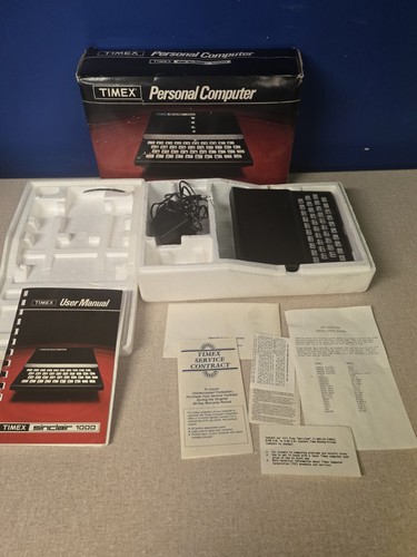 Vtg 1982 TIMEX sinclair 1000 PERSONAL COMPUTER w/box - Read description ...