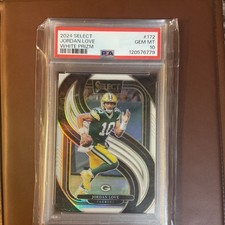 2024 Panini Select Premier Level Jordan Love #172 White Prizm /35 PSA 10 Packers