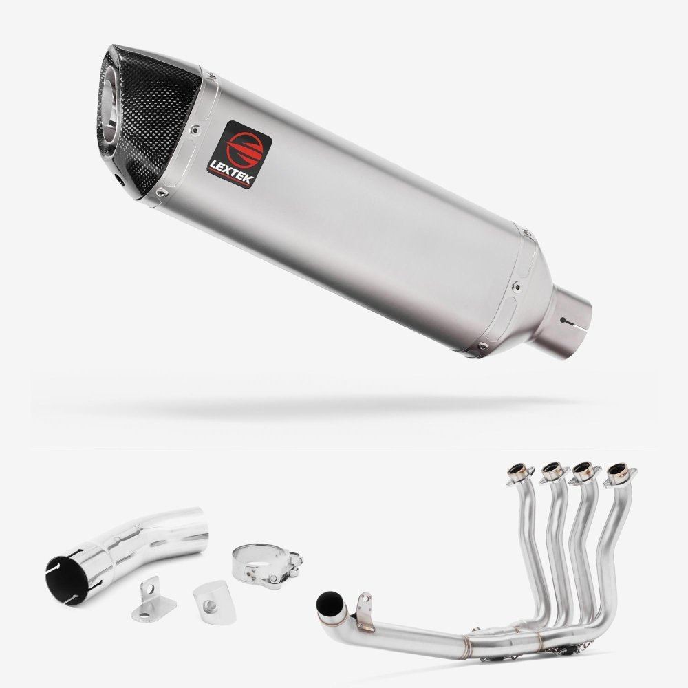 Lextek VP1 Exhaust 300mm with Link Pipe for Suzuki GSX-S 1000 F (15-20)