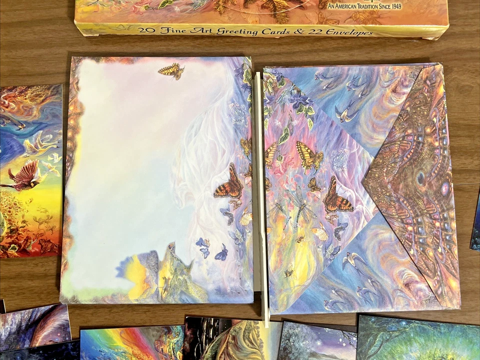19 CARDS Leanin' Tree The Art of JOSEPHINE WALL Blank BOX SET Color Interior - Image 3 of 4