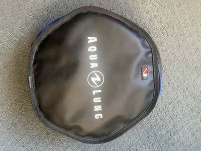 Aqua Lung Scuba Diving Regulator Padded Carrying Case Bag Black Blue Zipper
