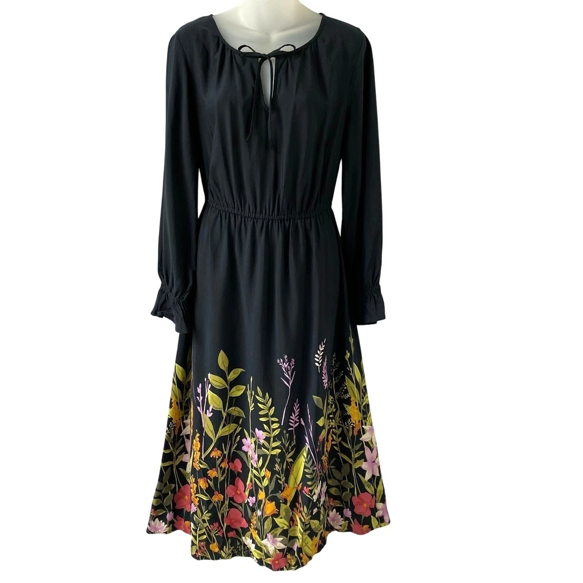 knee length dresses for ladies Old Navy Floral Dress (XL) – Sunbeam Vintage main image 1