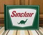 Sinclair Gas Oil Flange Sign Dino Garage Parts Tools Vintage Style Wall Decor