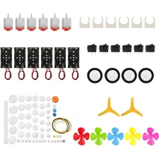 6 Set DC Motors Kit Rectangular Mini Electric 3V 10000 RPM for DIY Projects