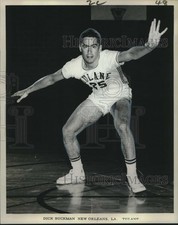 1963 Press Photo Tulane University Basketball Player Dick Buckman of New Orleans