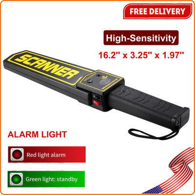 Handheld Metal Detector Wand Security Scanner with Adjustable Sensitivity Level