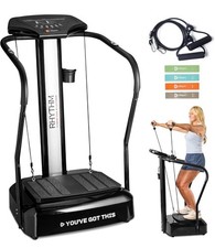Lifepro Rhythm Vibration Plate Exercise Machine with Handles for Balance Support