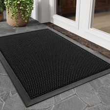 Front Door Mat Outside Entrance, Dirt Trapper 17"x29" Doormat-Entrance Welcome M