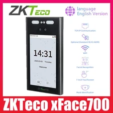 ZKTeco xFace700 Facial Recognition Time Clocks for Employees Attendance System