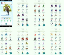 Pokémon Acc Go - Lvl42 - 17 Shiny - 24 Legendary