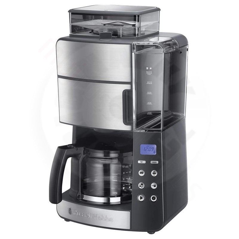 Macchina da caffè in grani Grind and Brew, 1,25 l, argento - A