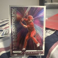 Panini 2021 Prizm Draft Picks Thunderstruck Tyler McDonough #T-TM Wolfpack