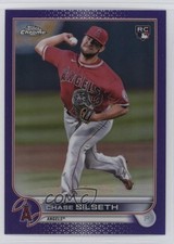 2022 Topps Chrome Update Purple Refractor Chase Silseth #USC127 05gv
