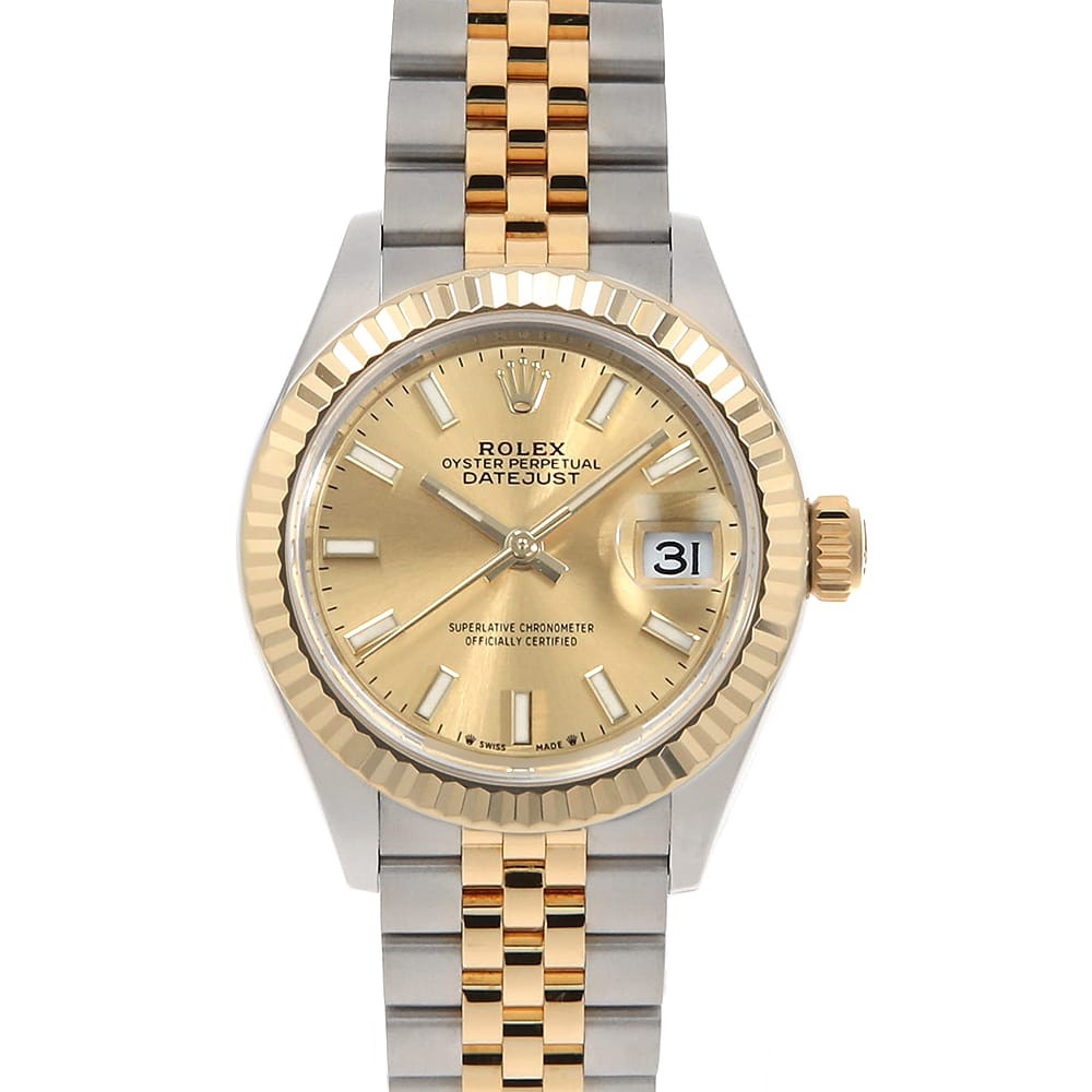 Rolex — ROLEX Datejust 28 279173 Champagne Bar 5 Rows Jubilee Bracelet Random Number...