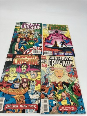 Infinity Crusade #2,3,4,5 Run / lot of 5 Warlock Thanos Ships Fast