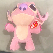 Ty Disney Lilo Stitch Angel Small Pink Plush Stuffed Animal Vintage 2004