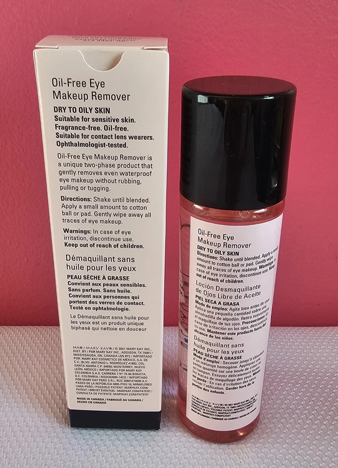 Desmaquillante de ojos sin aceite Mary Kay - 3,75 fl oz - tamaño completo - nuevo en caja Foto 2 de 4