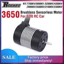 Rocket 3650 Brushless Motor 2300/3100KV/4300KV/ 5200KV 7700KV for 1/10 RC Car