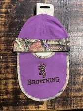 Browning Hat And Bib Set Newborn Hunting Camouflage & People New