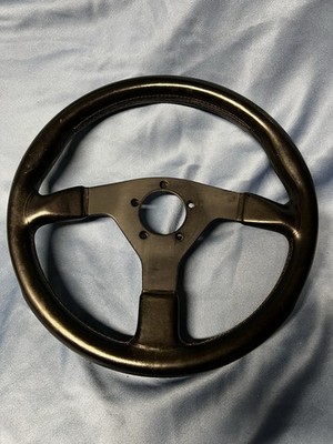 Victor Black Leather Steering Wheel 360mm Like Momo Alfa Japan Honda