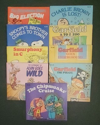 Vintage set of 9 Random House small-format paperback Mini-books 1980s