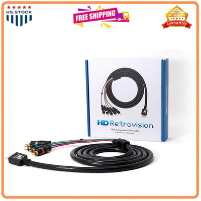 HD Retrovision Premium Component Video Cable for PlayStation 2 and PS3