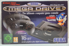 SEGA Mega Drive Console Mini 2 Controller 40 Classic Games + 2 Bonus Games OVP