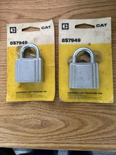Lot of 2 Vintage Genuine Caterpillar 8S7949 Padlock Groups