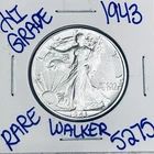 1943 WALKING LIBERTY SILVER HALF DOLLAR AUTHENTIC U.S.MINTCOIN FREESHIPPING 5275