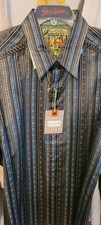 Authentic Robert Graham "Zagaris" long sleeve button-front shirt 2XL