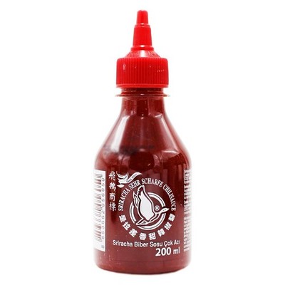 Flying Goose Sriracha Chilisauce sehr scharf 200ml (roter Deckel) Chilli Sauce