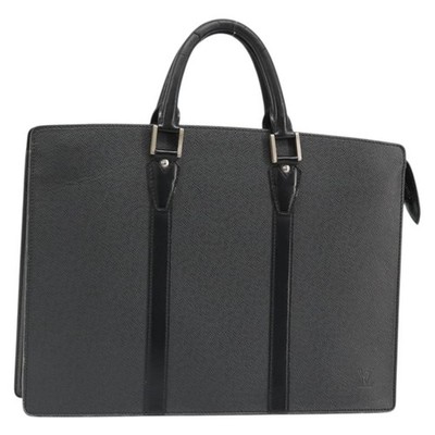 LOUIS VUITTON Taiga Porte Documents Rozan Bag Ardoise M30052 LV Auth ka4757