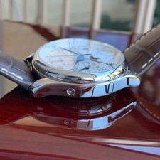 Longines Master Collection Moon Phase Automatic Chronograph Wristwatch Pristine 14