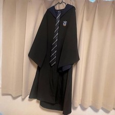 Harry Potter Ravenclaw Robe Costume Set S Tie Scarf Wand 4-Piece