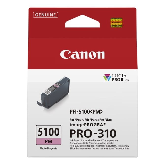 Canon PFI-5100 PM Ink Cartridge 1 Pcs Original Photo Magenta
