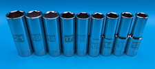 New Craftsman 9pc 12 Drive Deep Metric 6 Point Socket Set 12-21mm New Craftsman 9pc 12 Drive Deep Metric 6 Point Socket Set 12-21mm