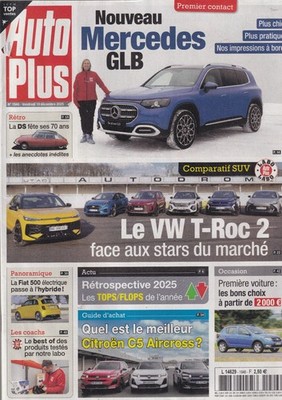 AUTO PLUS NR.1946 MERCEDES GLB /DS & 70 JAHRE / VW T-ROC 2 / C5 AIRCROSS / FIAT 500