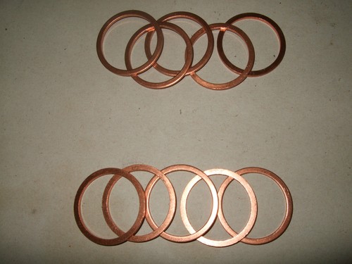 NEU 10 Stück Kupferflachring 30 x 36 x 2 mm Kupferring Dichtringe Dichtung