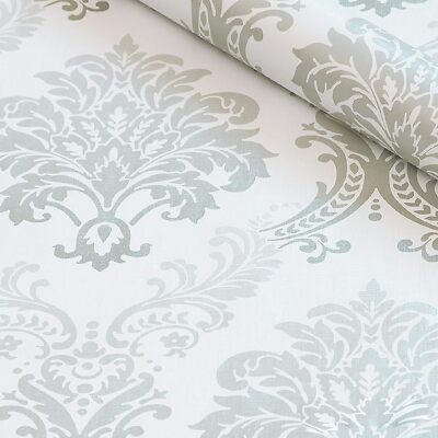 Wall Stickers DIY Wallpaper (45x 1000 cm) Floral Damask Self Adhesive Home Decor