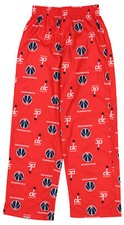 Outerstuff NBA Youth 4-16 Washington Wizards All-Over Print Lounge Pant, Red