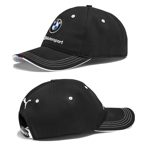 PUMA BMW M MOTORSPORT BASEBALL CAP SPORT CAP BLACK UNISEX 1 - Picture 1 of 4