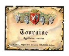 France - Vintage Wine Label - SODIAL, Orleans - Touraine