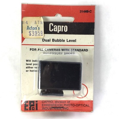 Dual Bubble Level for Standard Accessory Shoe on Camera Bracket CAPRO 31445-C