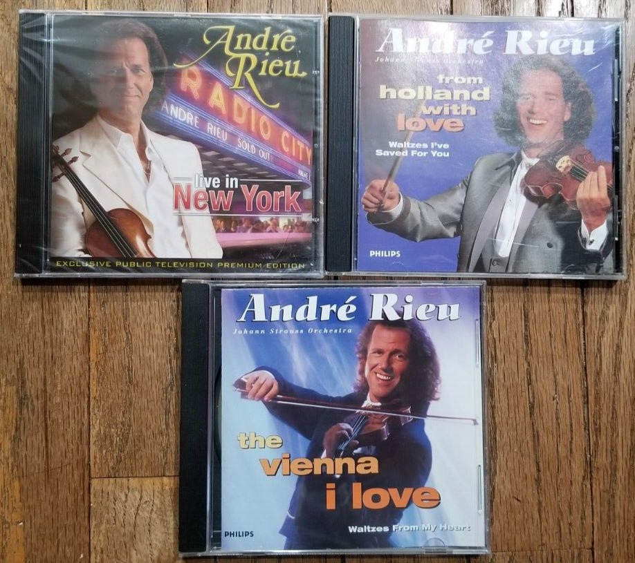 Lot 6 Andre Rieu CD's CDs Vienna Holland New York Philips Denon Greatest Hits
